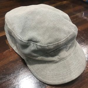 Light Gray Baker Boy Hat